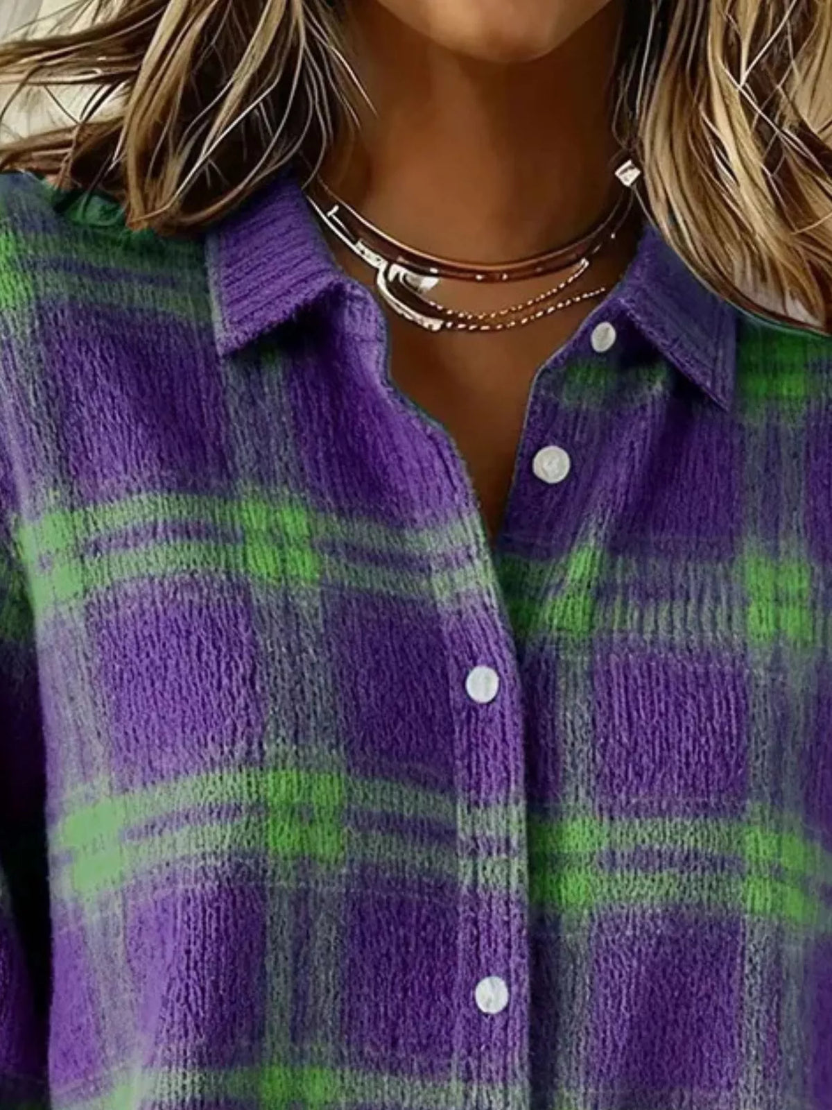 Yasmin rutig cardigan