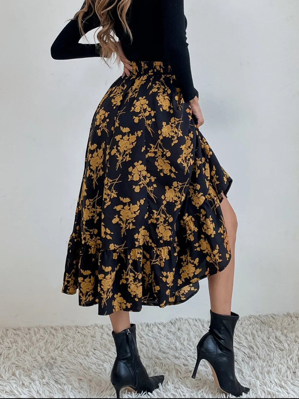 Livia mönstrad midikjol