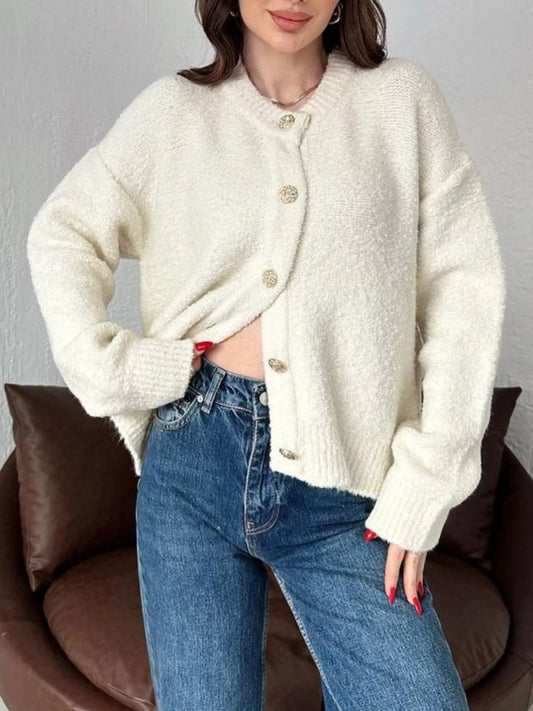 Undis kort cardigan, vit