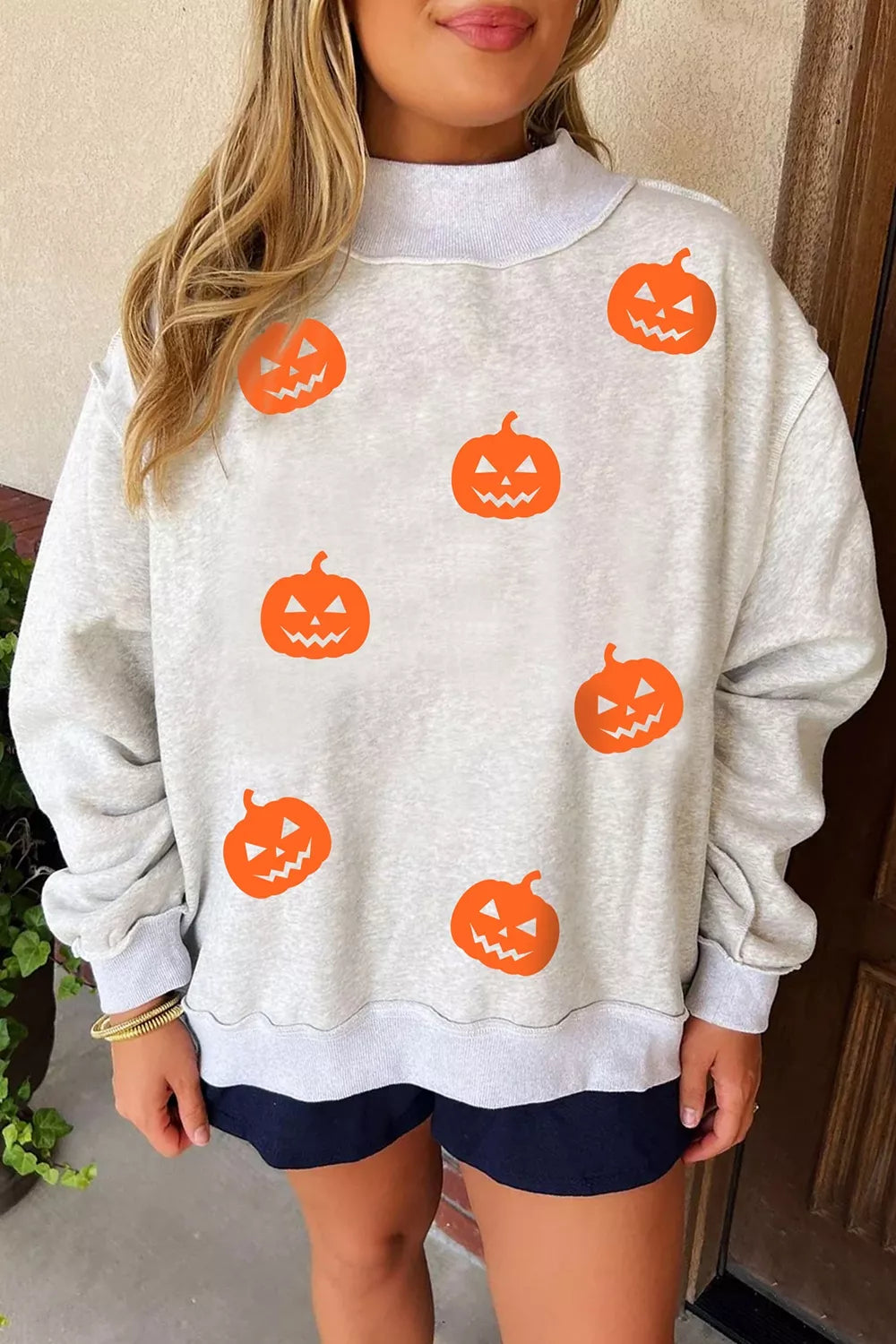 Bothild sweatshirt med pumpamotiv