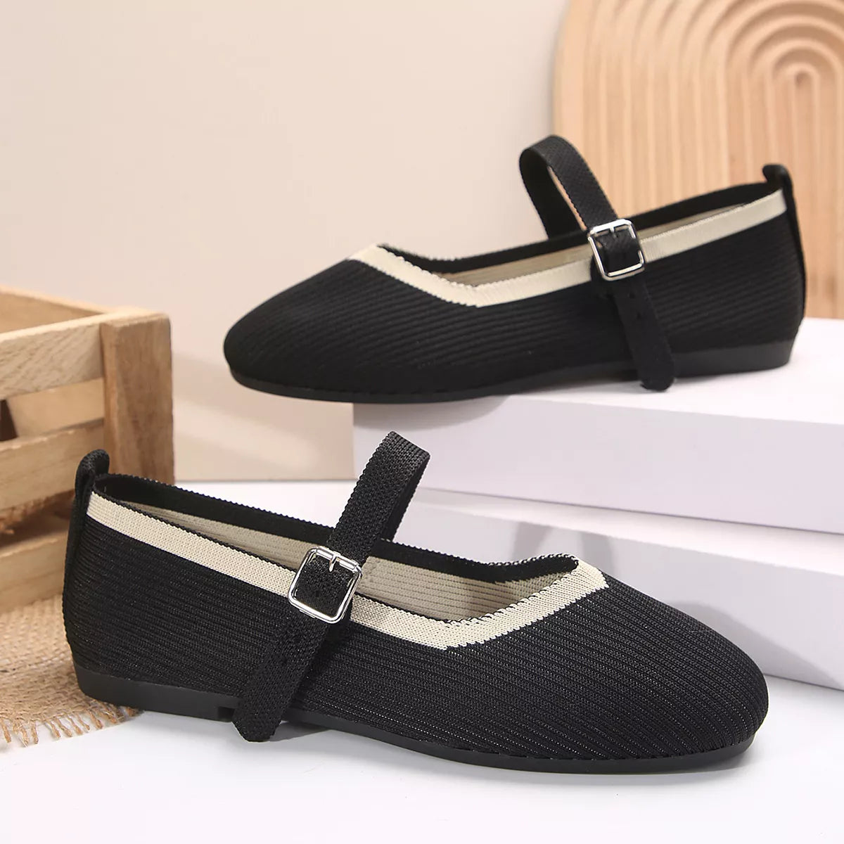 Sheryl slip-ons i mesh