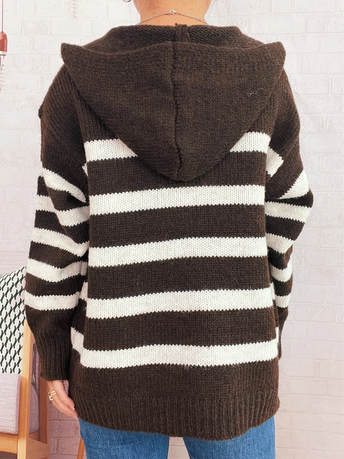 Nayla randig cardigan