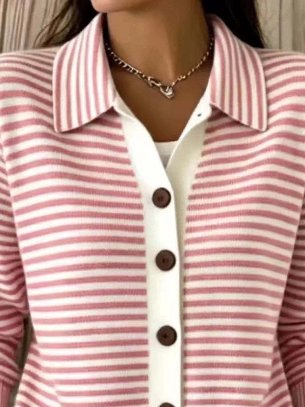Aglaia randig cardigan