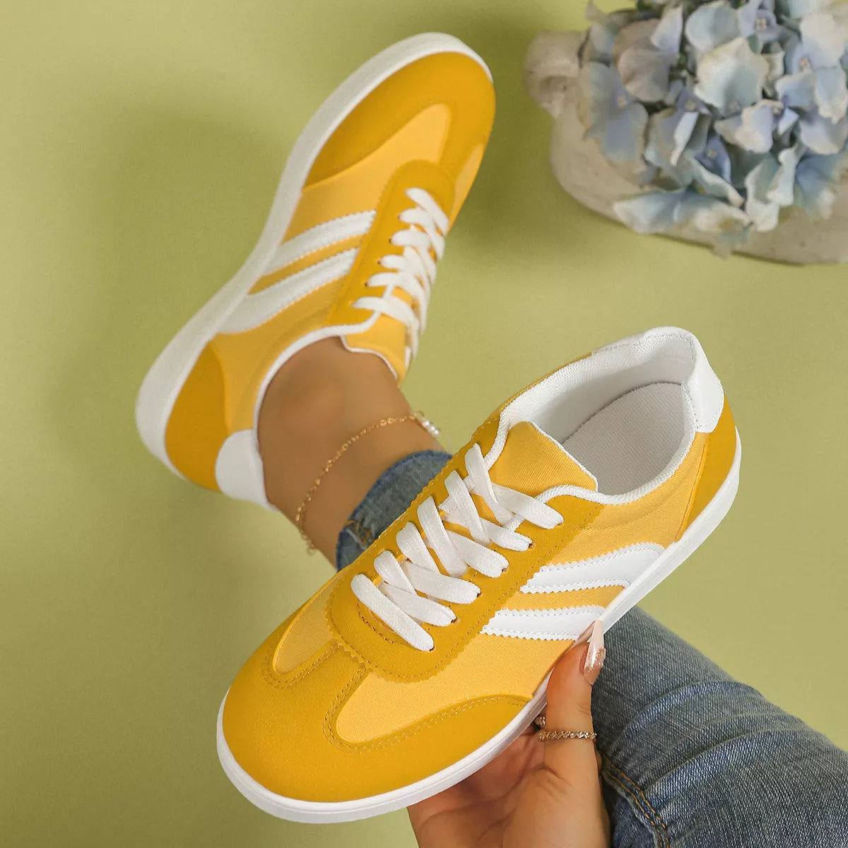 Claudine platta sneakers