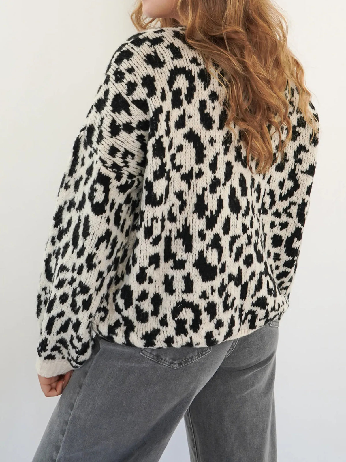 Irja leopardmönstrad cardigan
