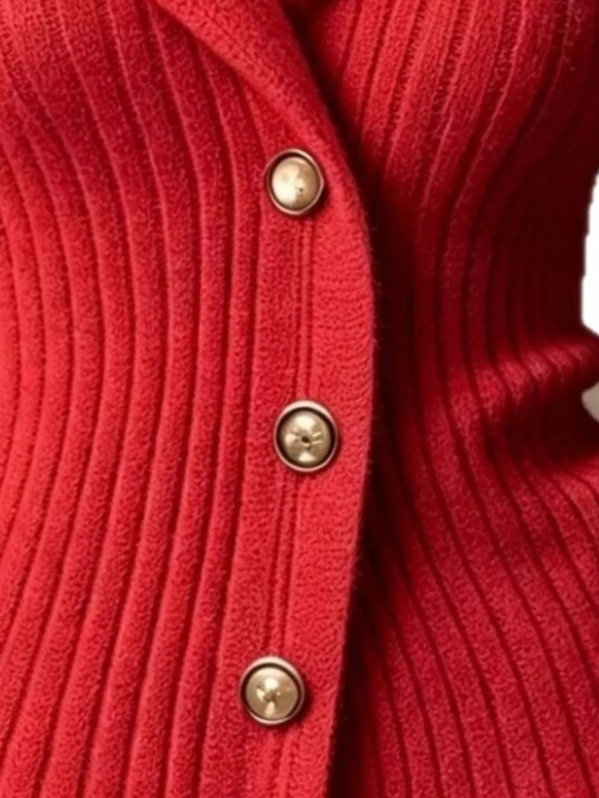 Genoveva ribbstickad cardigan