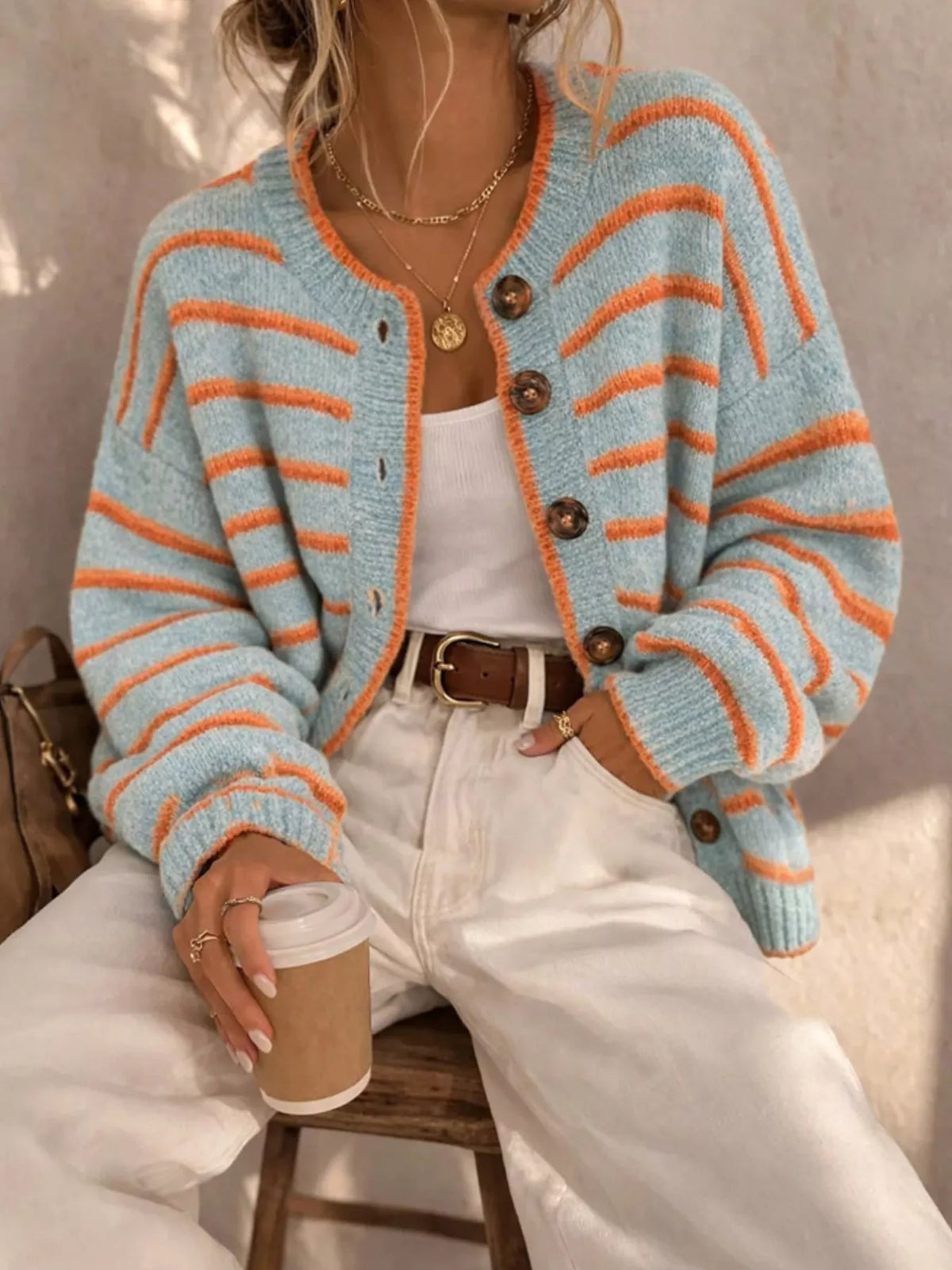 Maggie randig cardigan