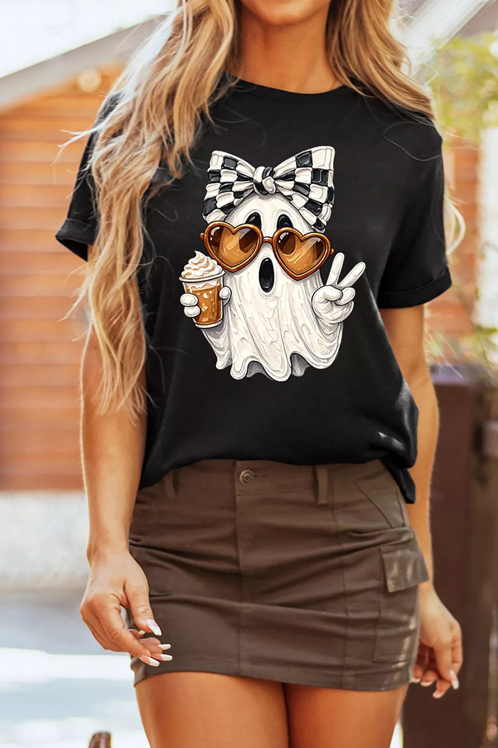 Anita mönstrad t-shirt