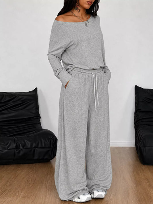 Rosamund enaxlat set, ljusgrå