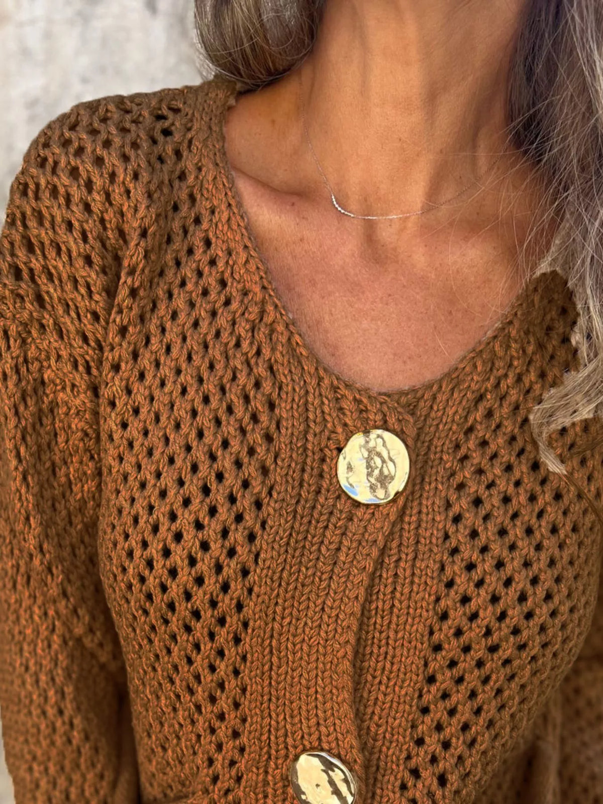 Verity virkad cardigan