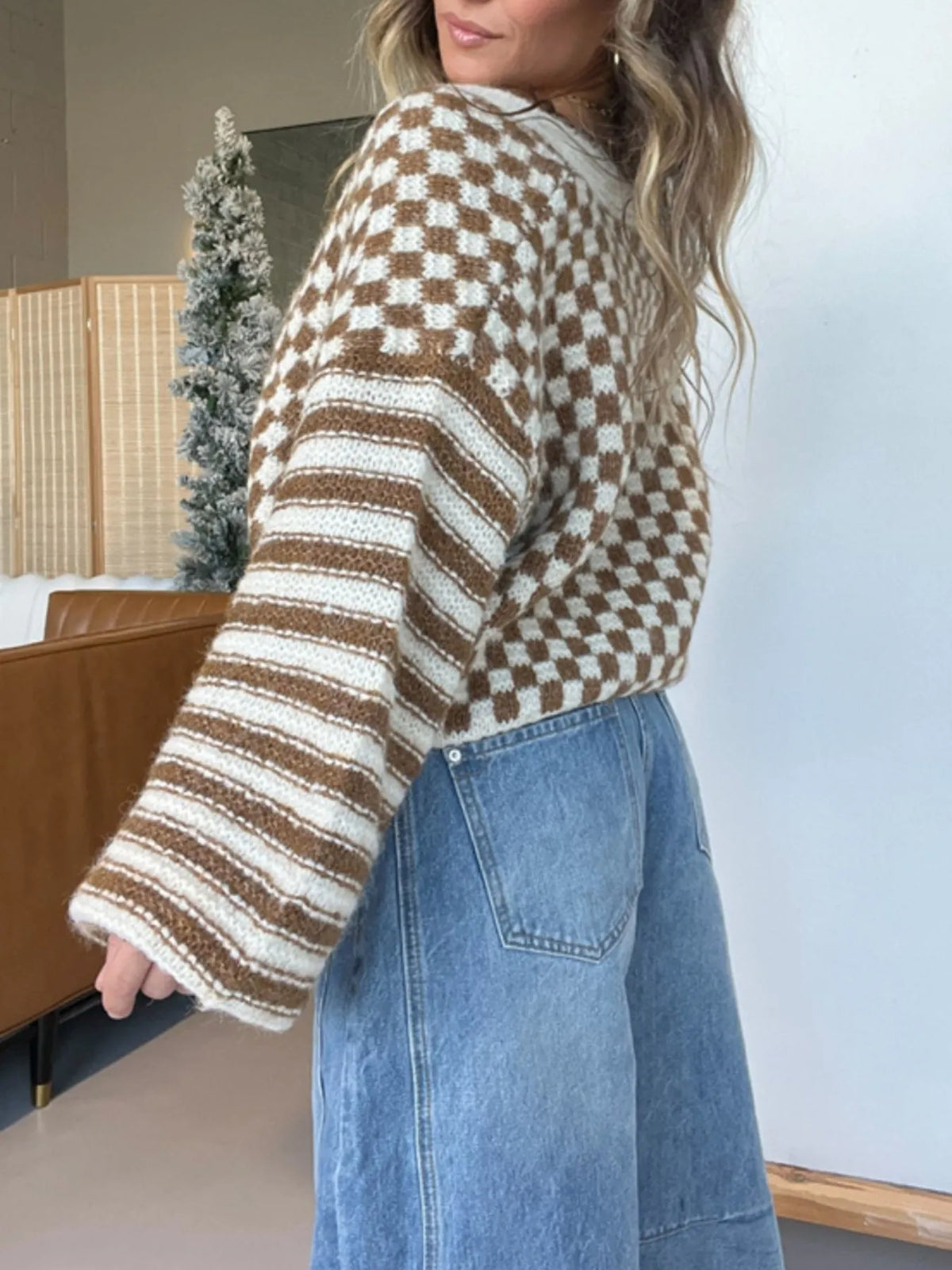 Carmina rutig cardigan