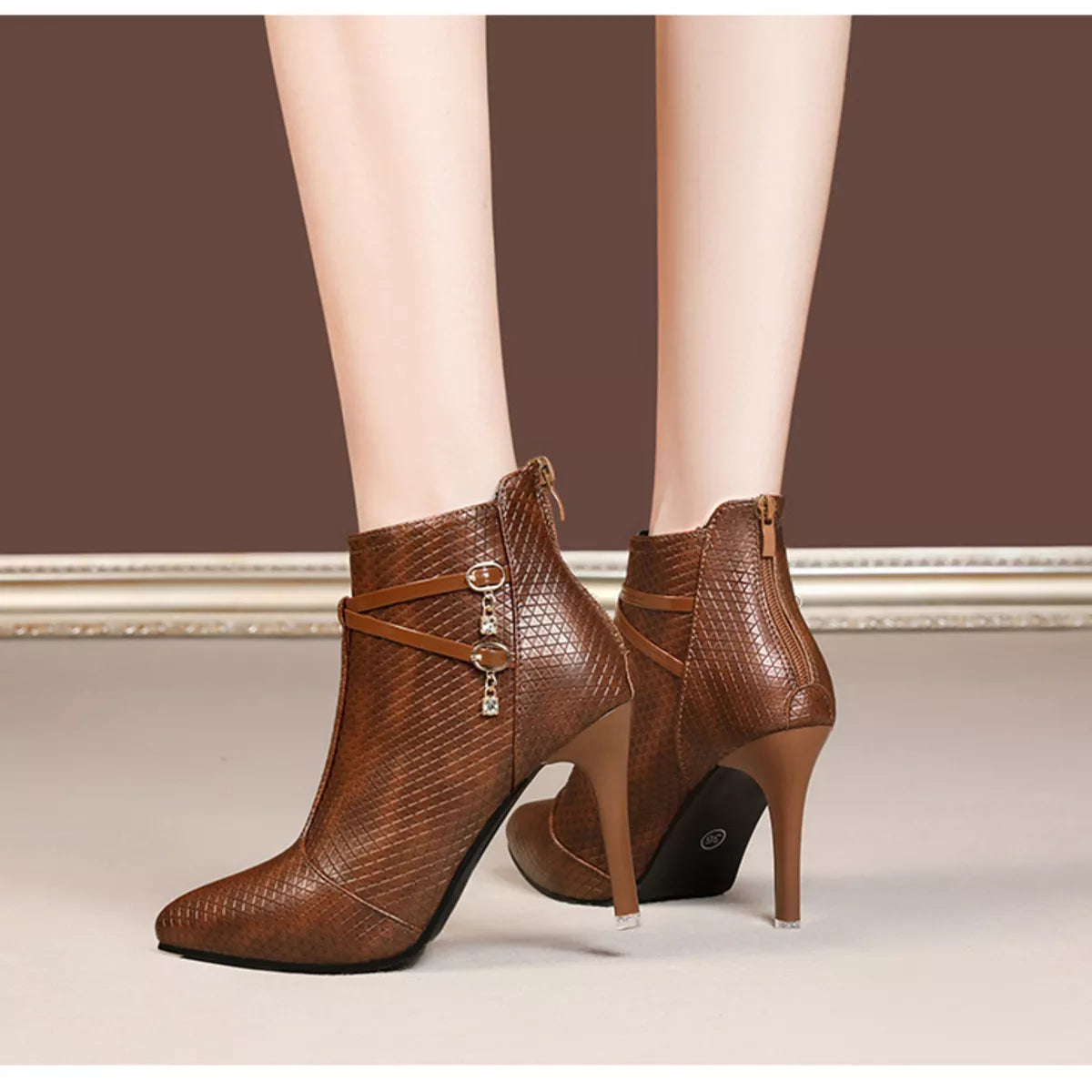 Oona boots med stilettklack