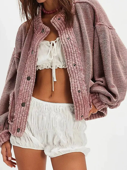 Urd oversize cardigan, rosa