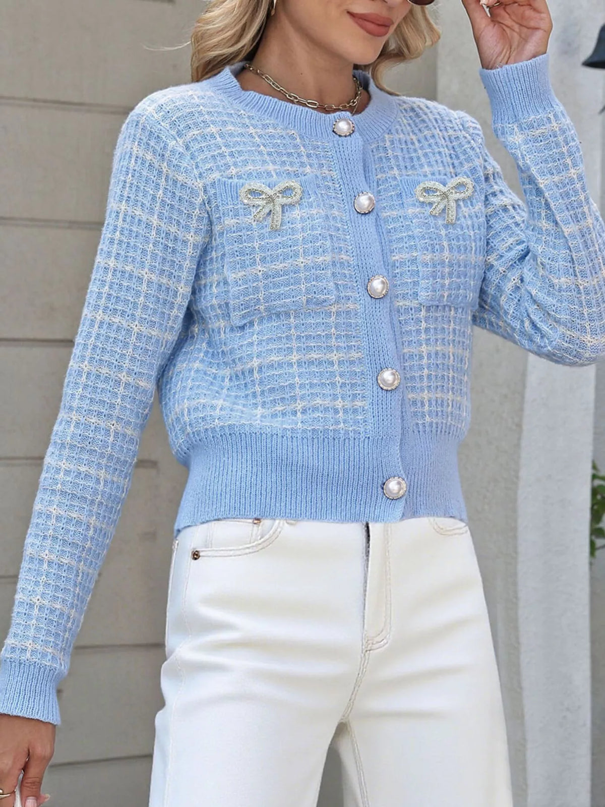 Marja cardigan i tweed