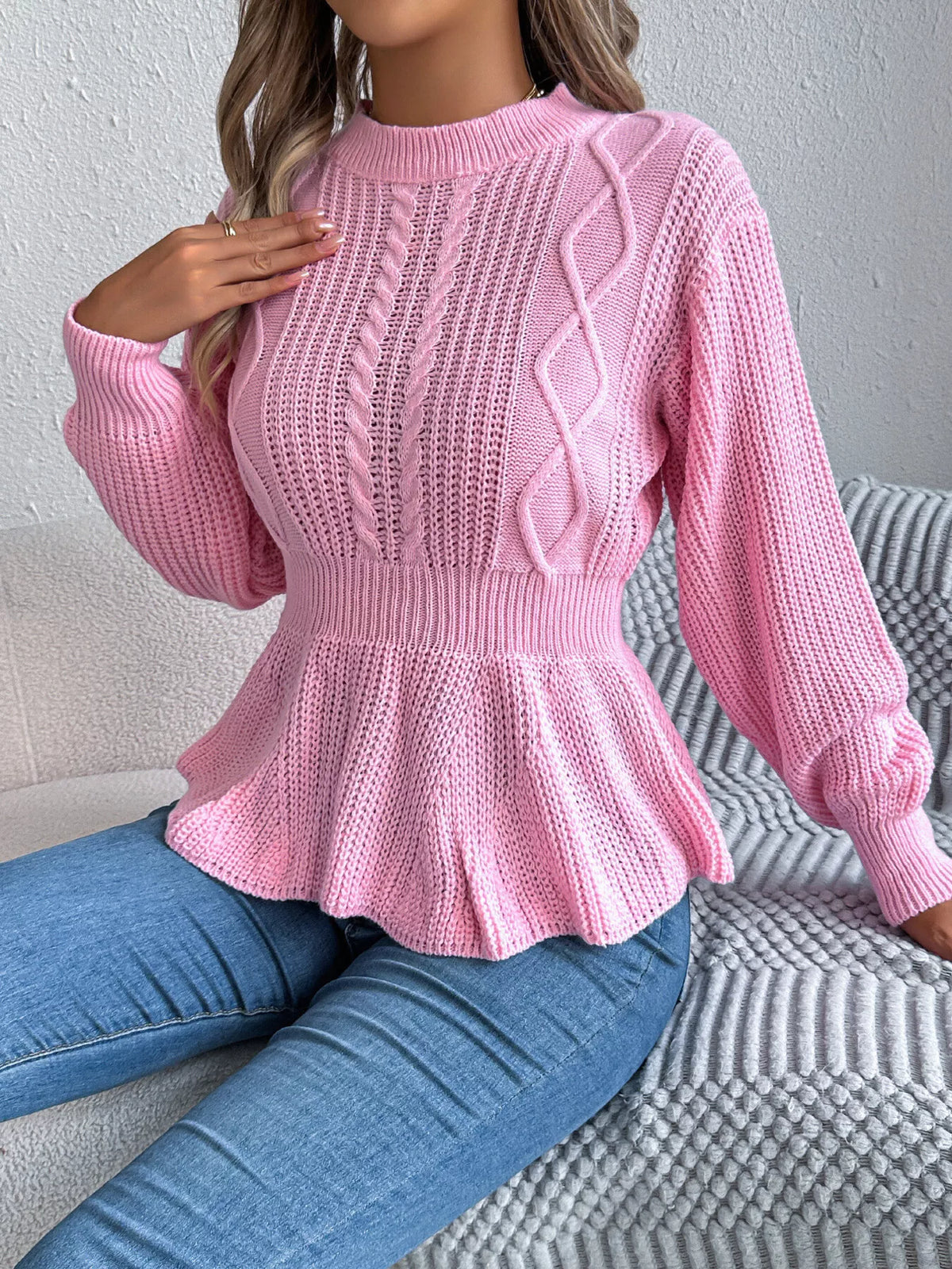 Dea tröja med peplum