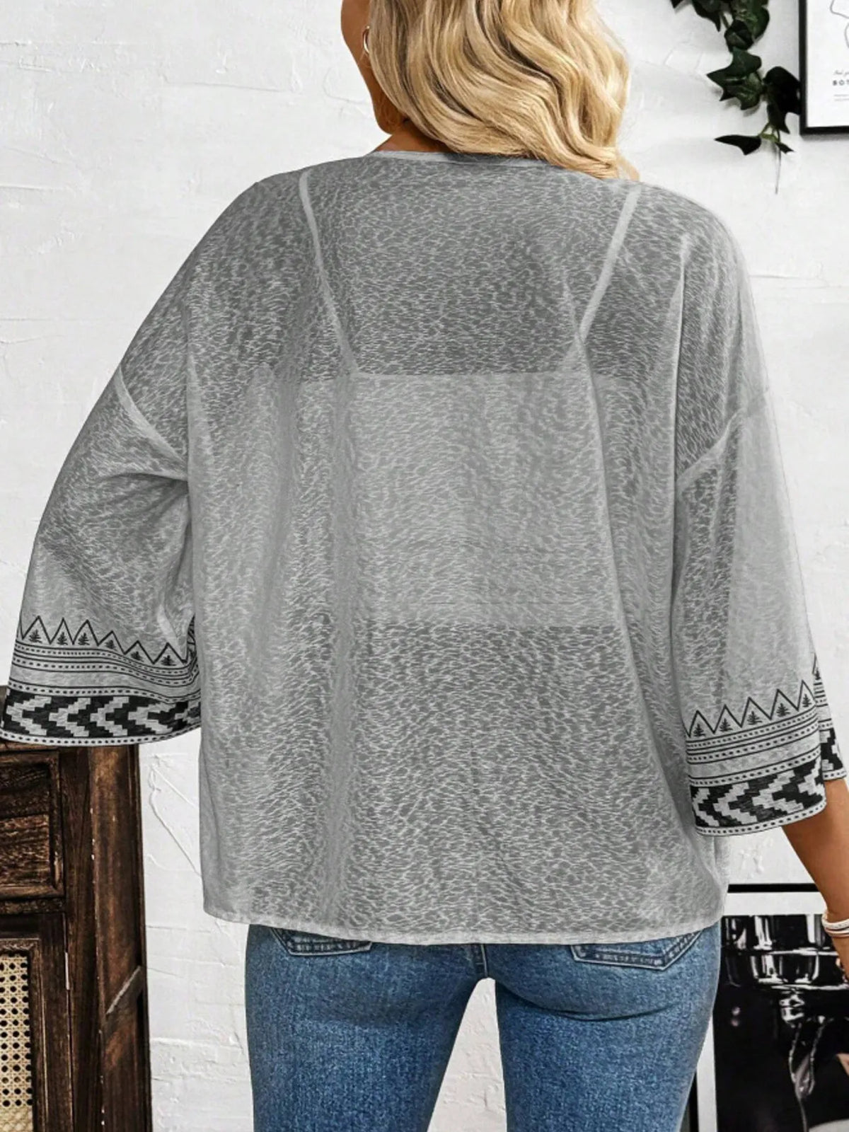 Audra cardigan med kimonoärm