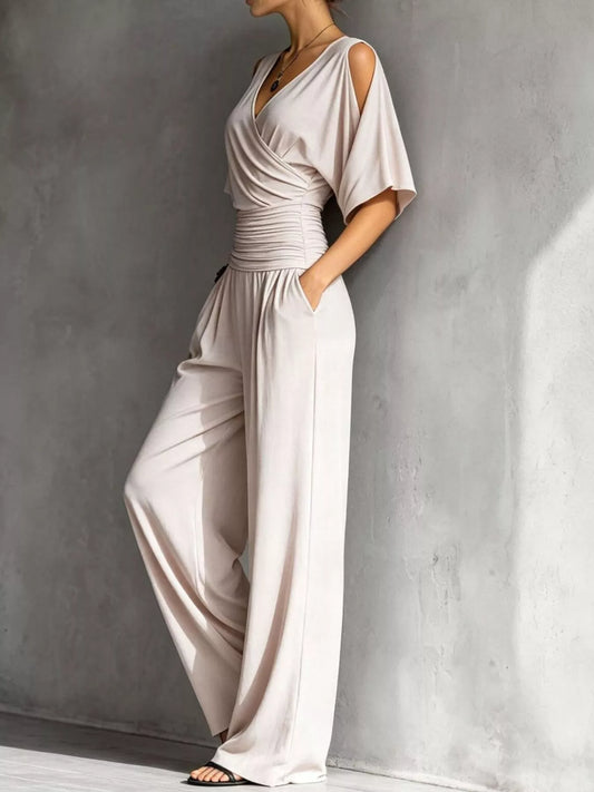 Angela jumpsuit med markerad midja