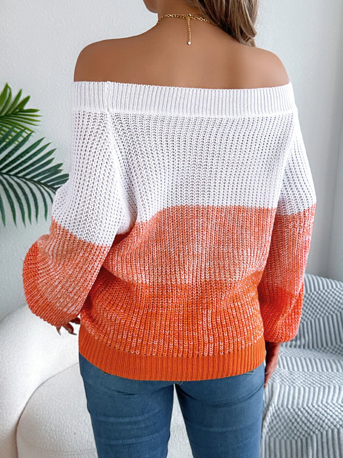 Dagbjörg off-shoulder tröja