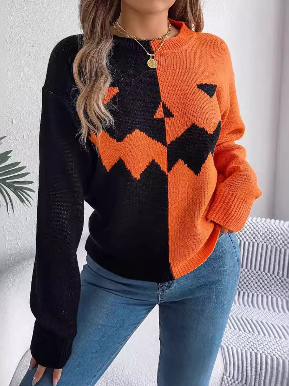 Camilla tröja med pumpamotiv
