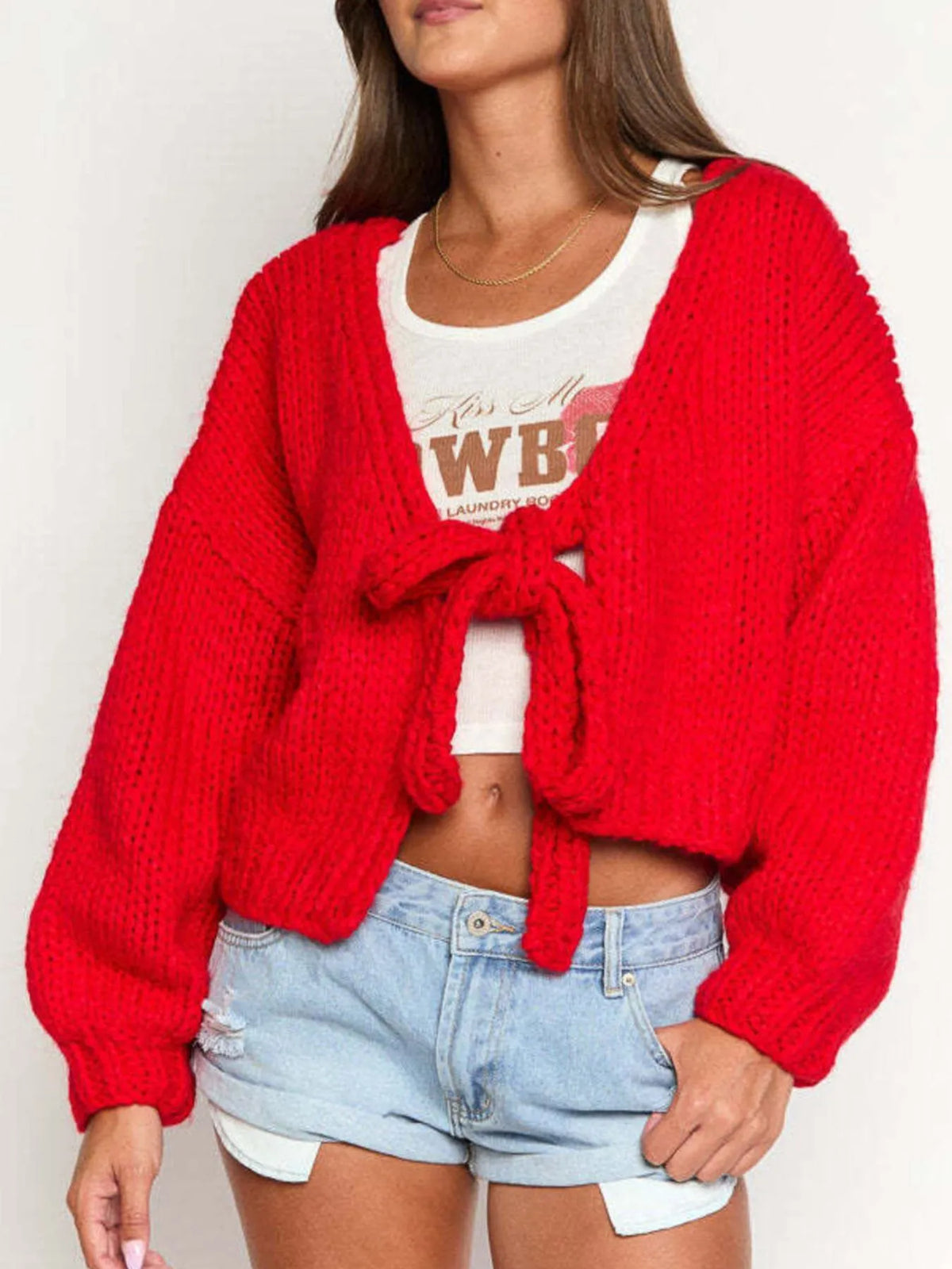 Amya croppad cardigan