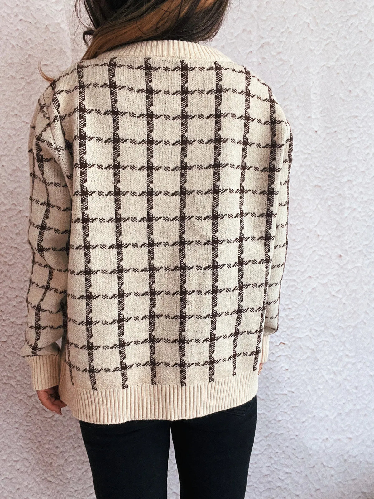 Holly rutig cardigan