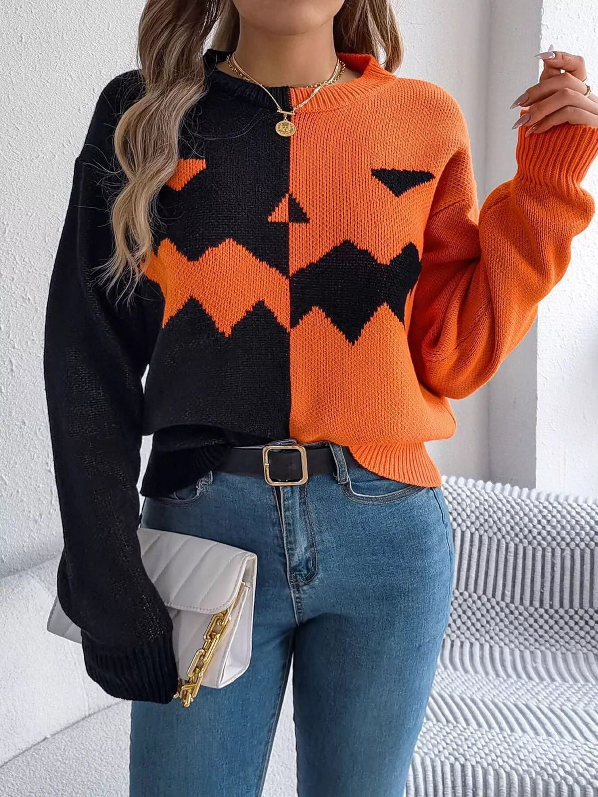 Camilla tröja med pumpamotiv
