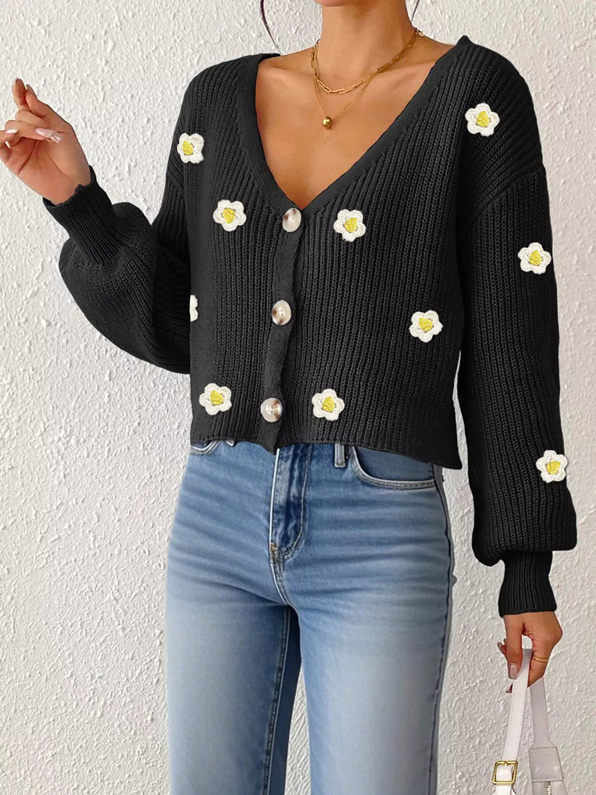 Palma v-ringad cardigan