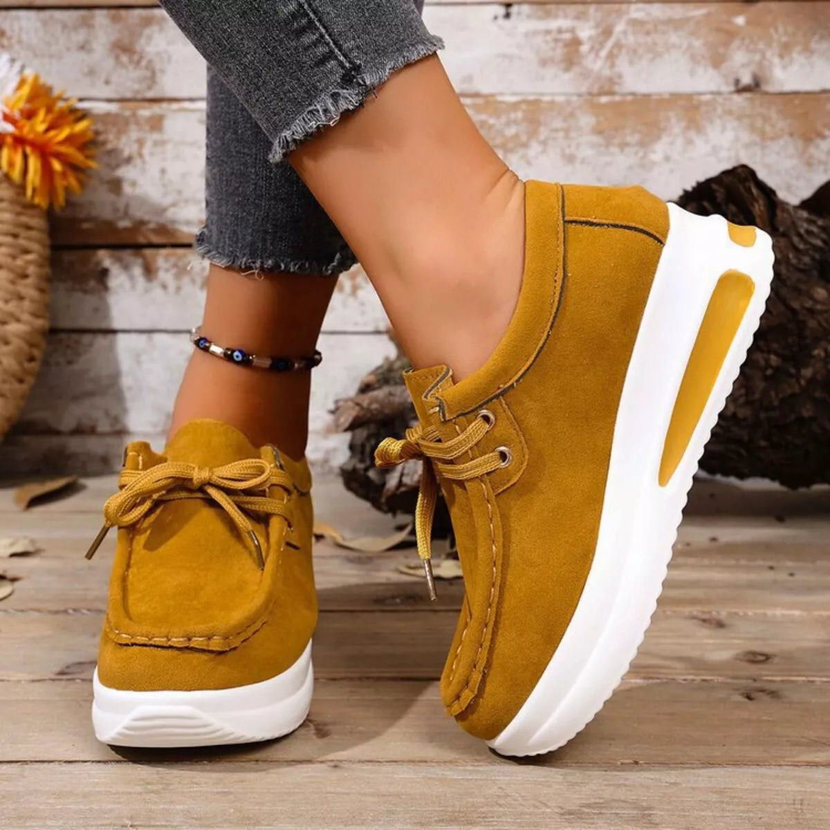 Kerry sneakers i läderlook