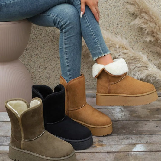 Estelle boots i läderlook