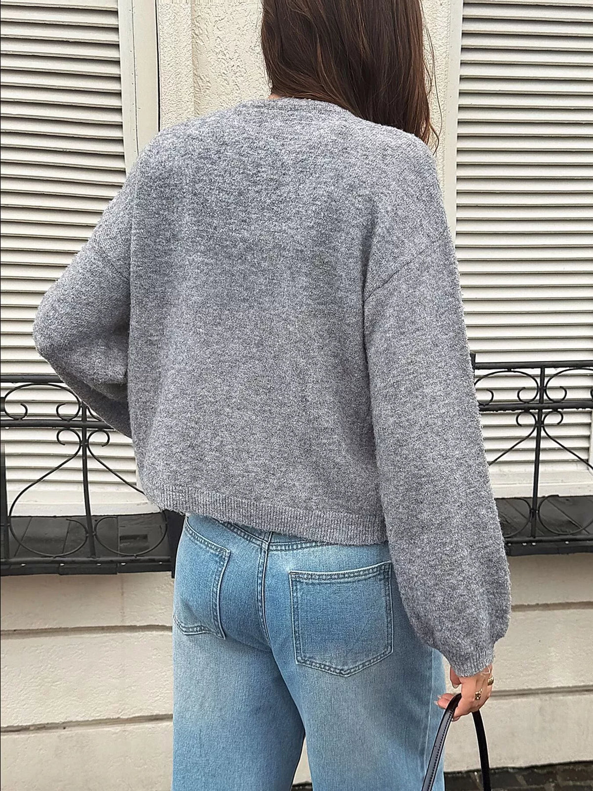 Oline cardigan med knytband
