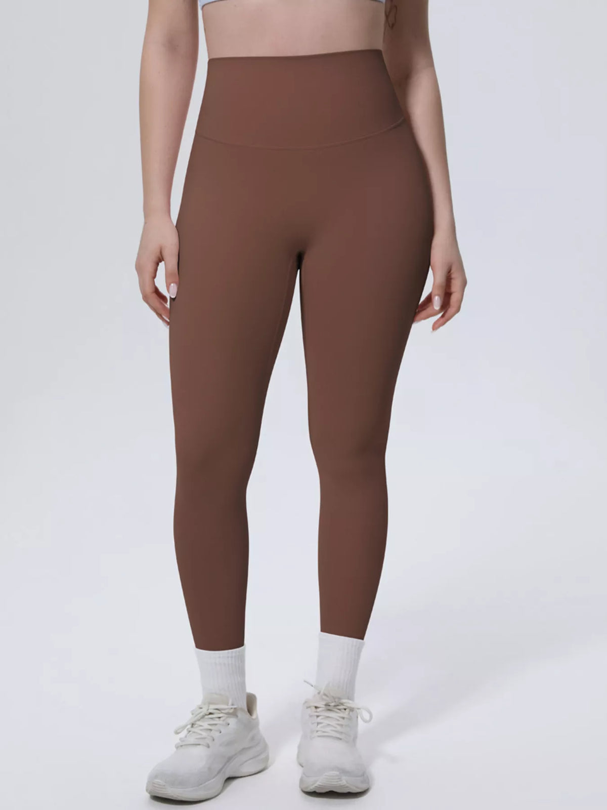 Katja högmidjade leggings, brun
