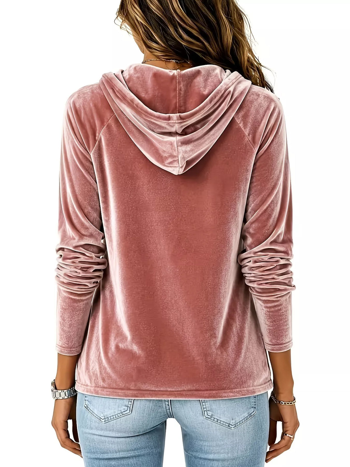 Albertina hoodie i sammet