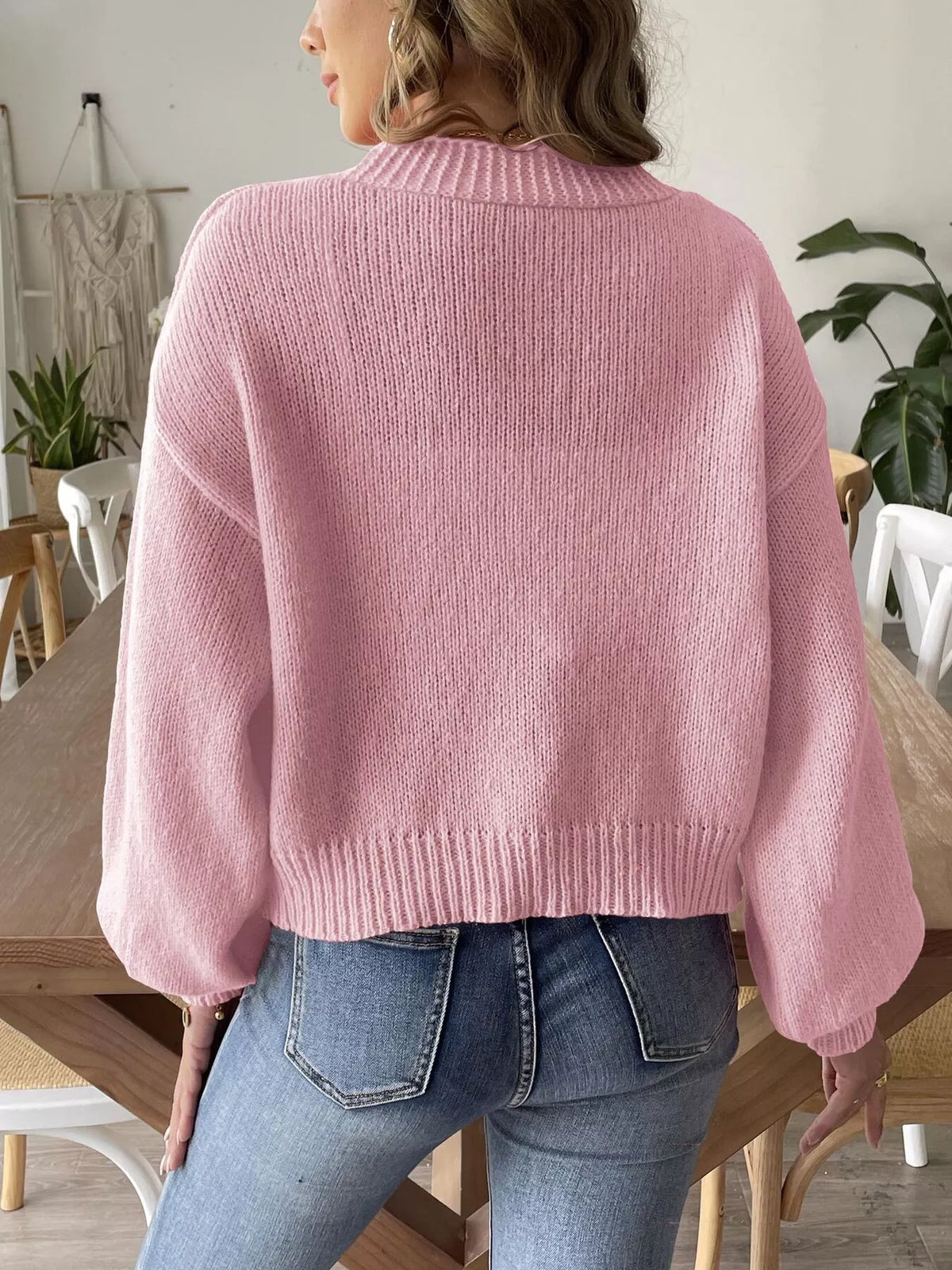Mätta blommig cardigan