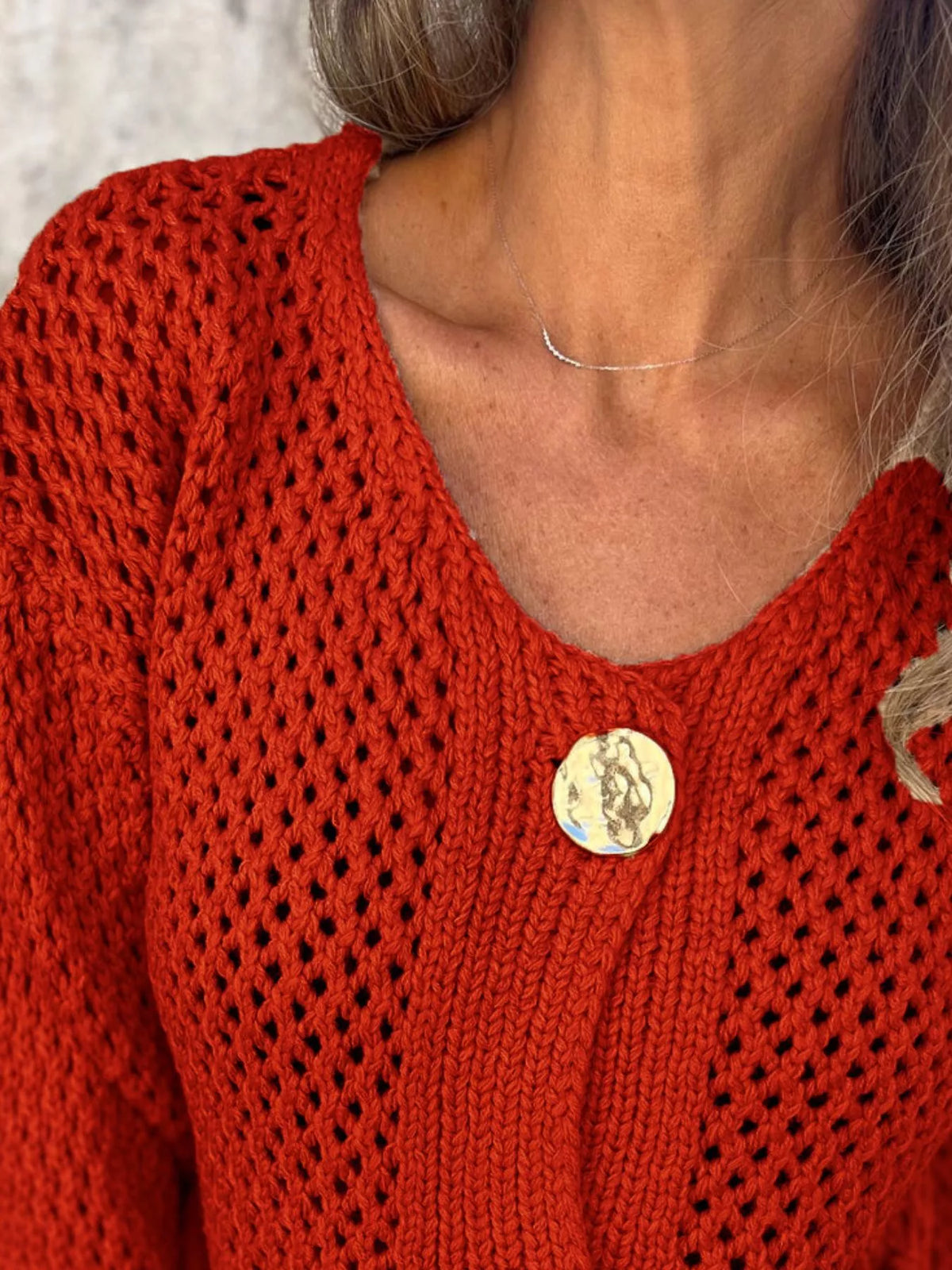 Verity virkad cardigan