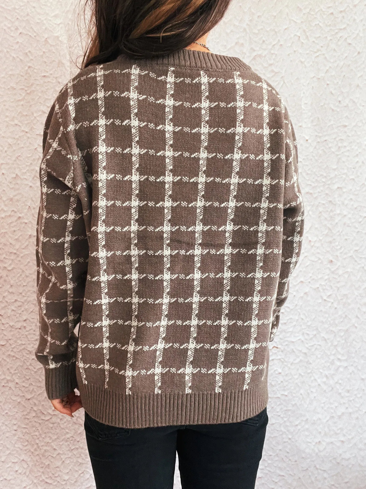 Holly rutig cardigan