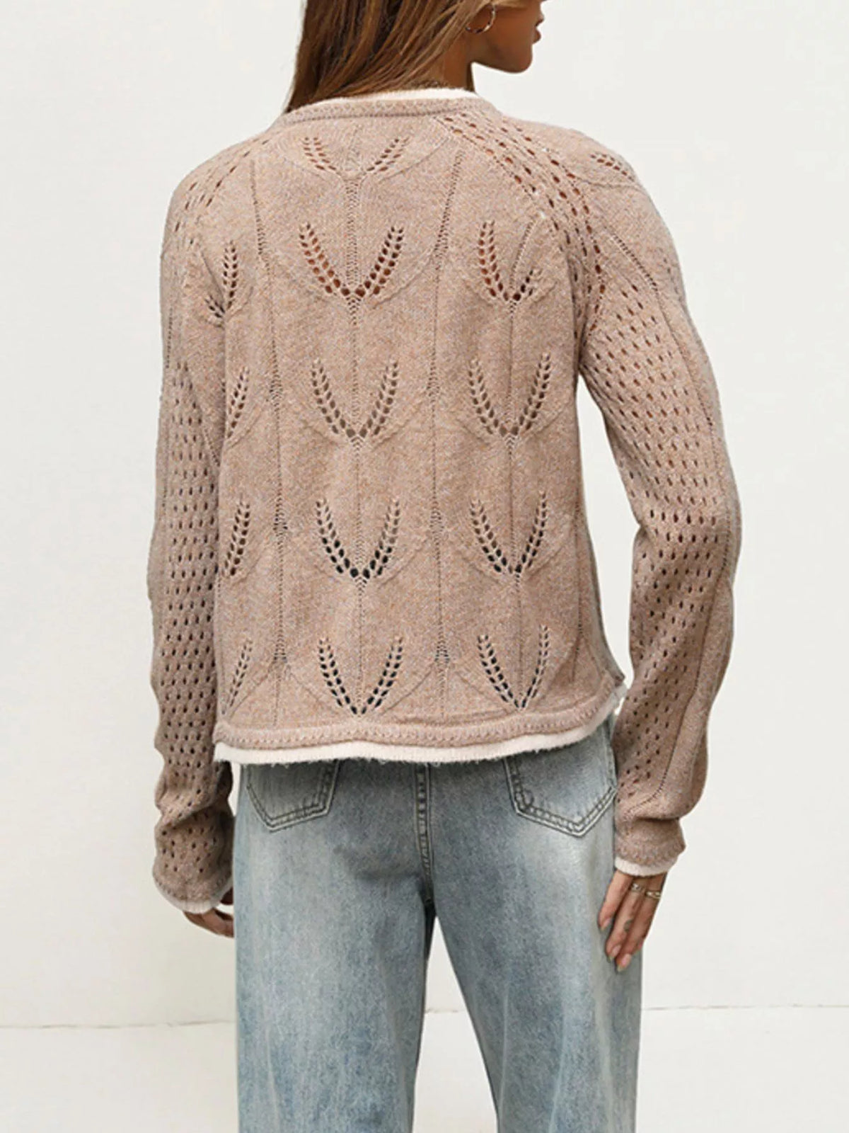 Mina hålstickad cardigan