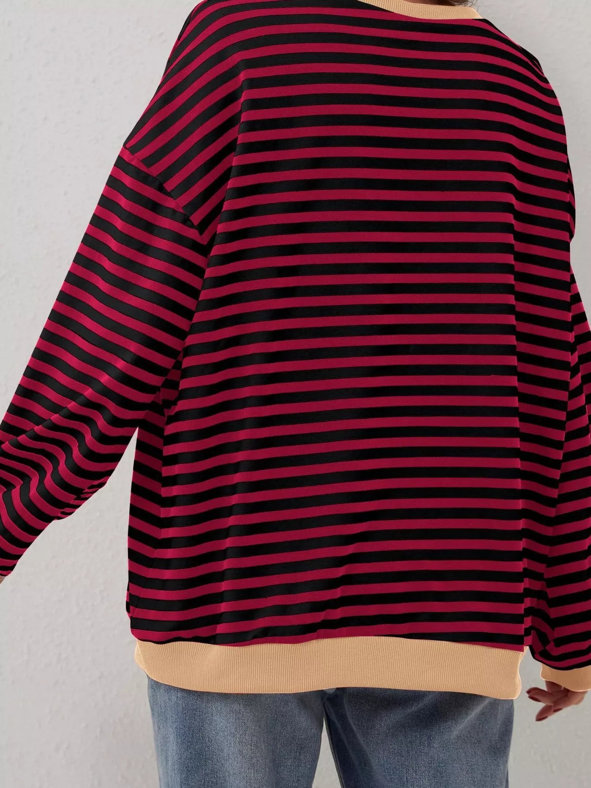 Ella randig sweatshirt