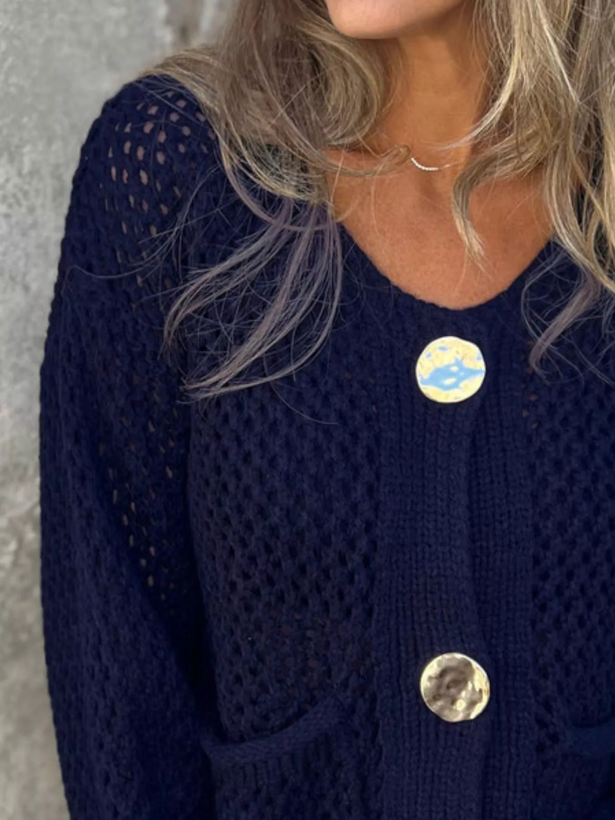 Verity virkad cardigan