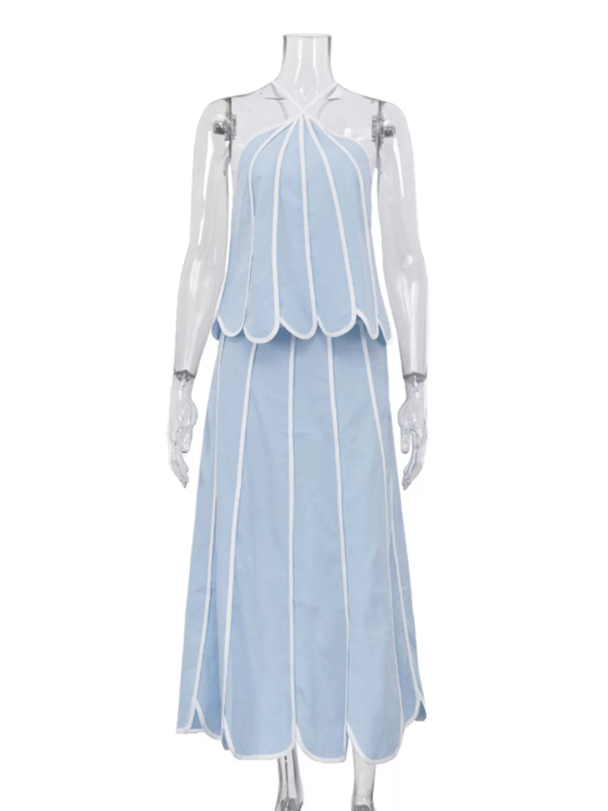 Ludmila set med halterneck