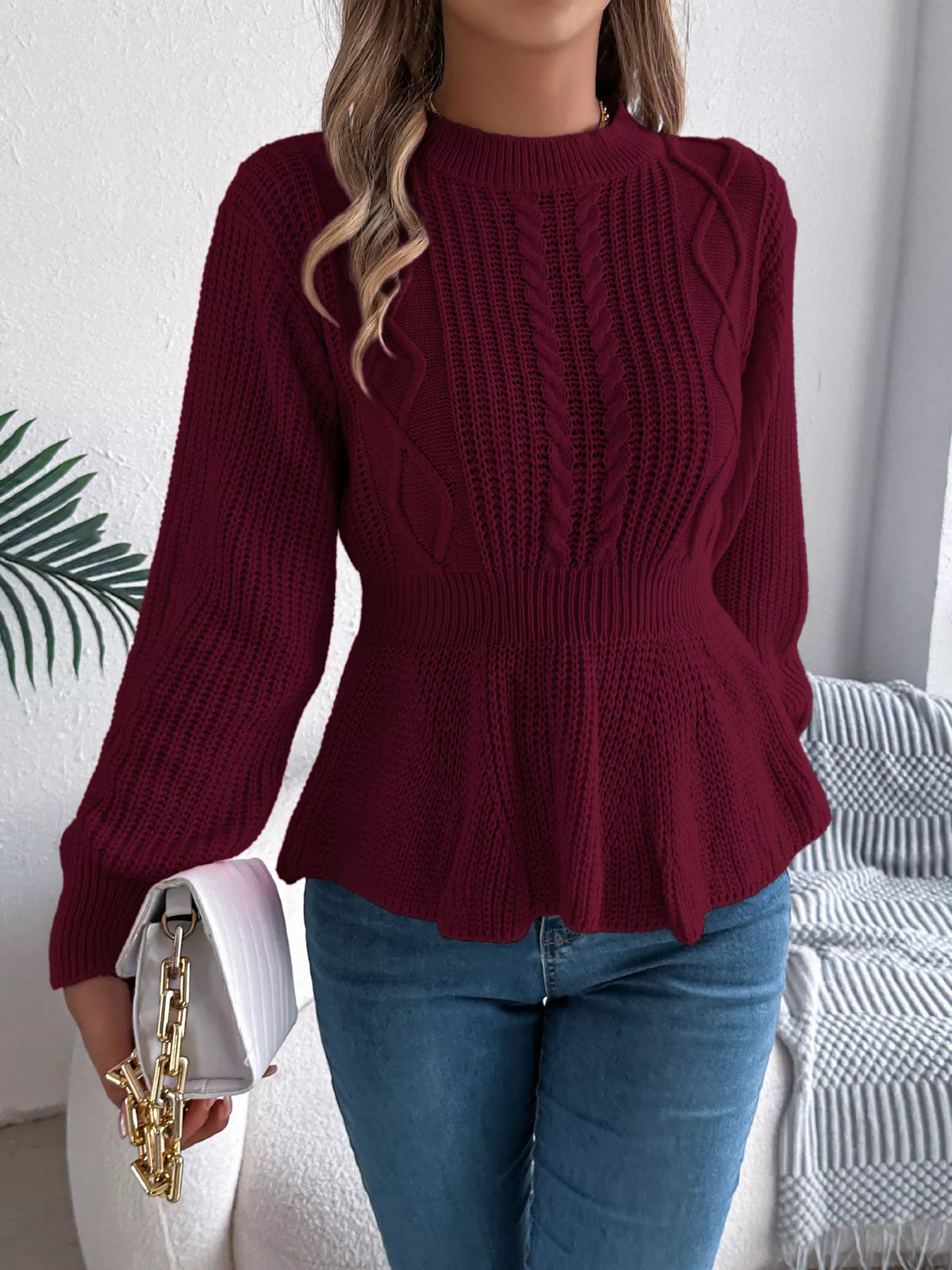 Dea tröja med peplum