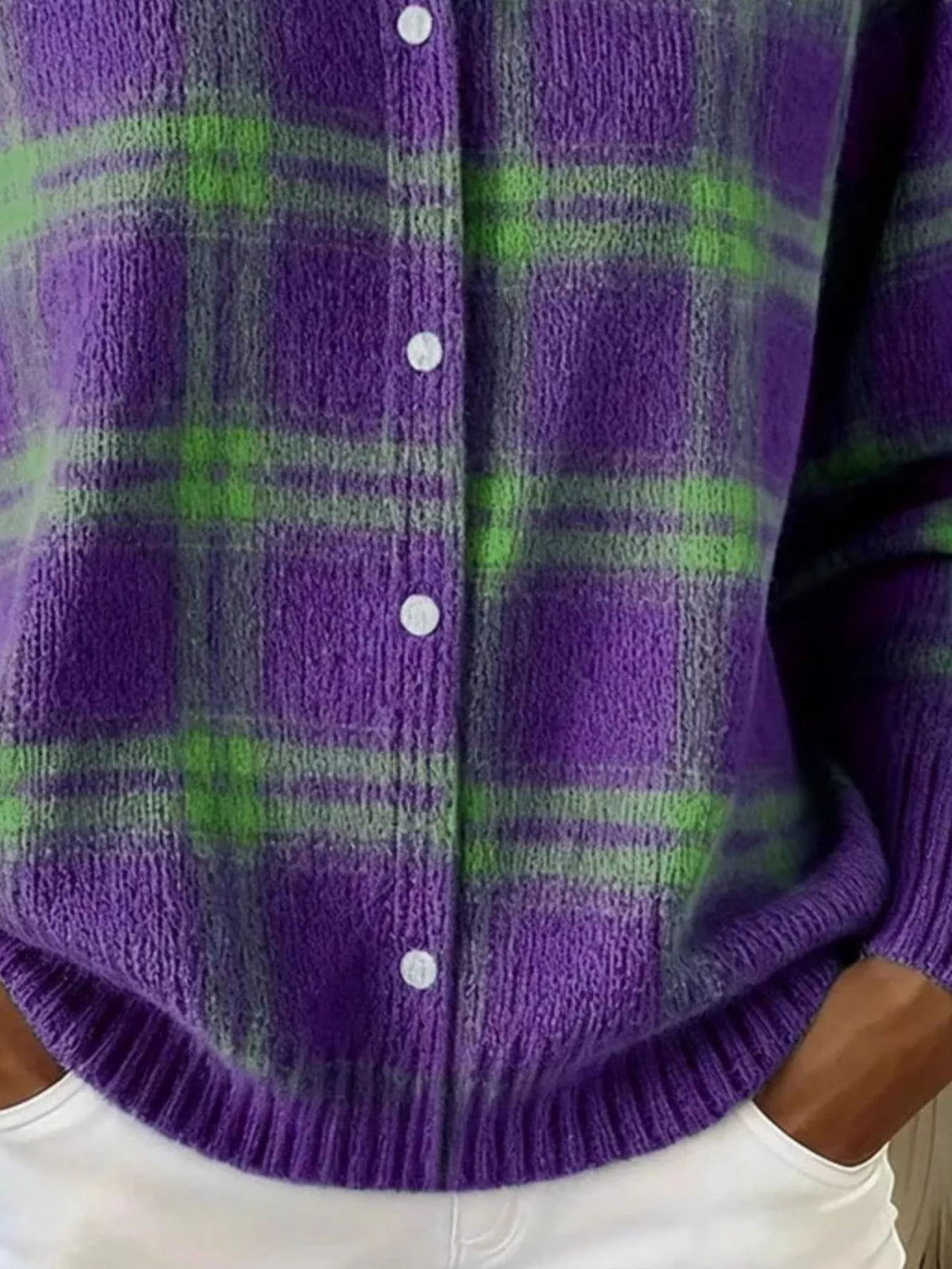 Yasmin rutig cardigan