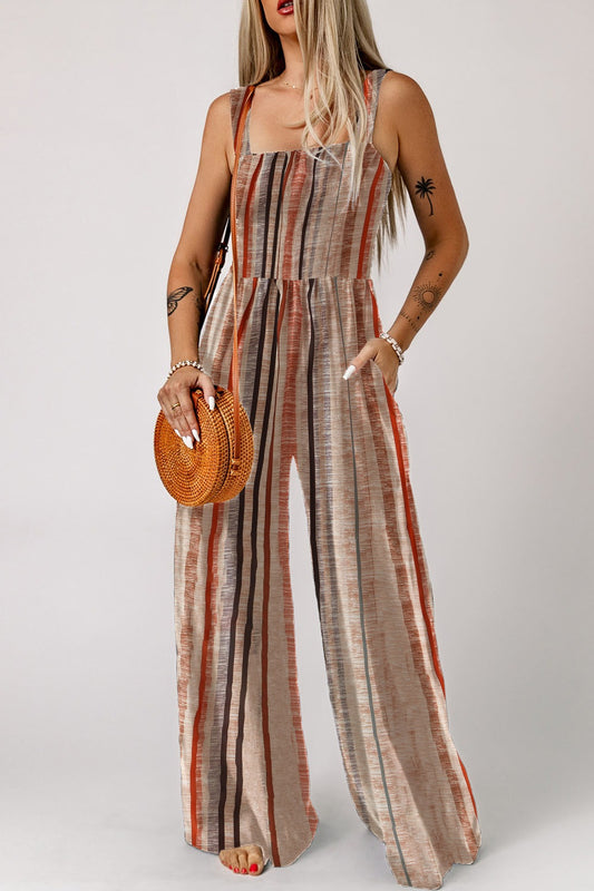 Roselle randig jumpsuit