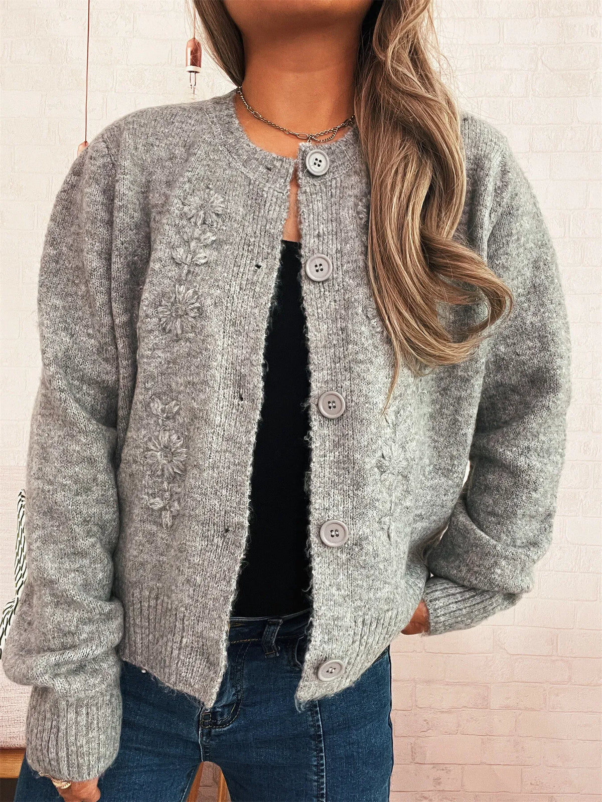 Angelina blommig cardigan