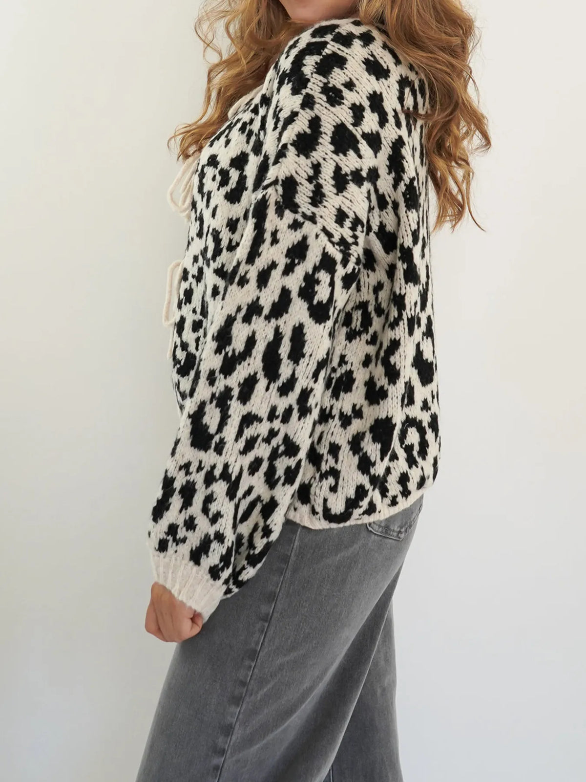 Irja leopardmönstrad cardigan