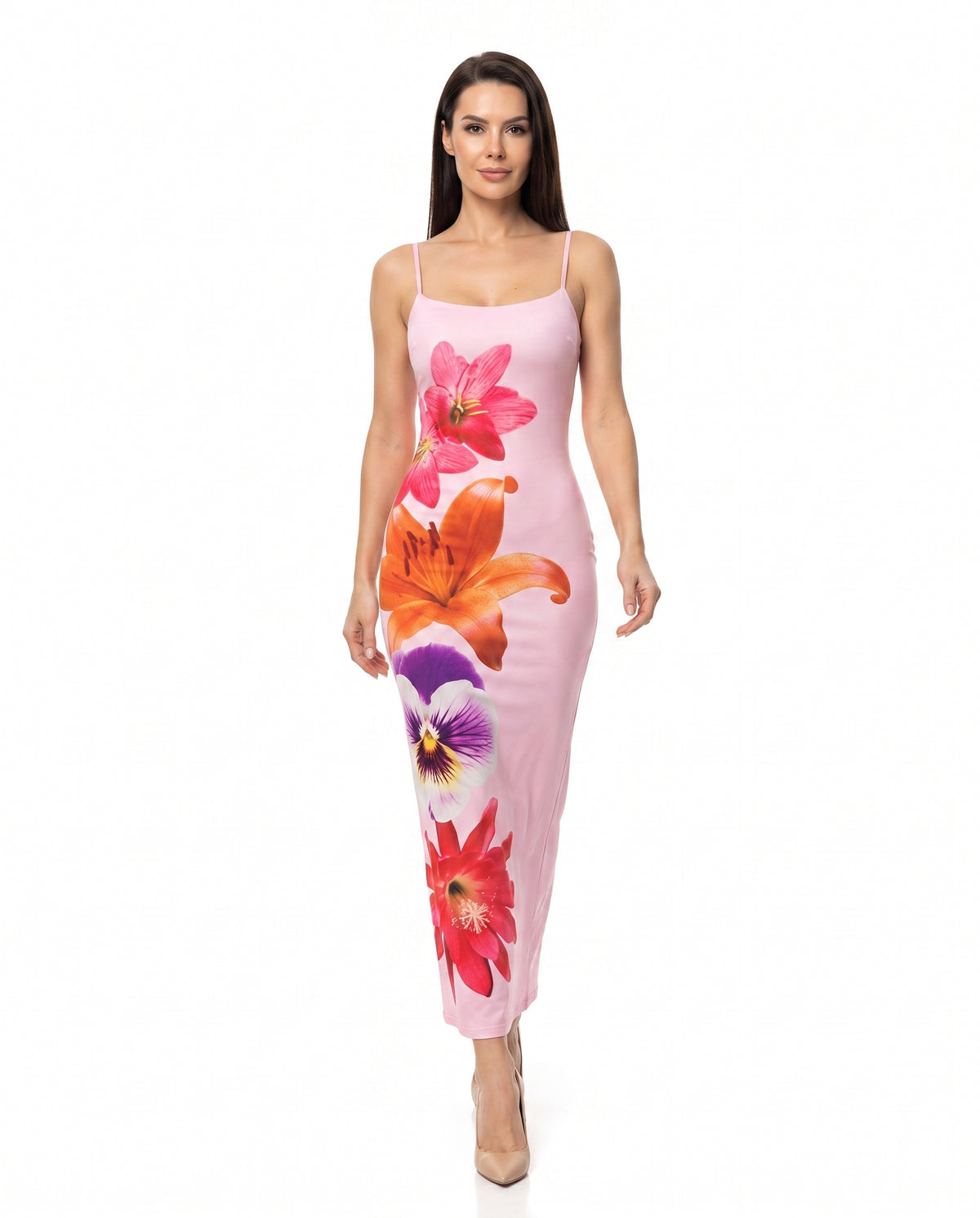 Vera ryggfri maxiklänning
