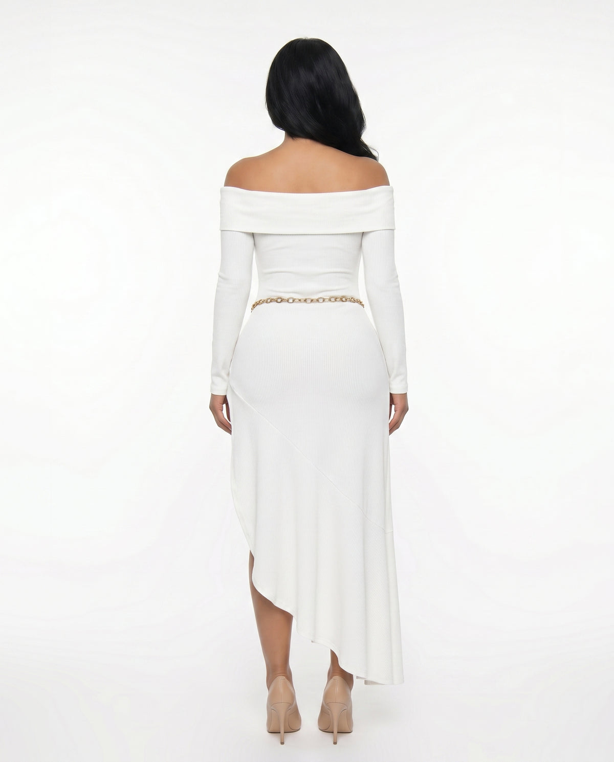 Lovisa off-shoulder maxiklänning