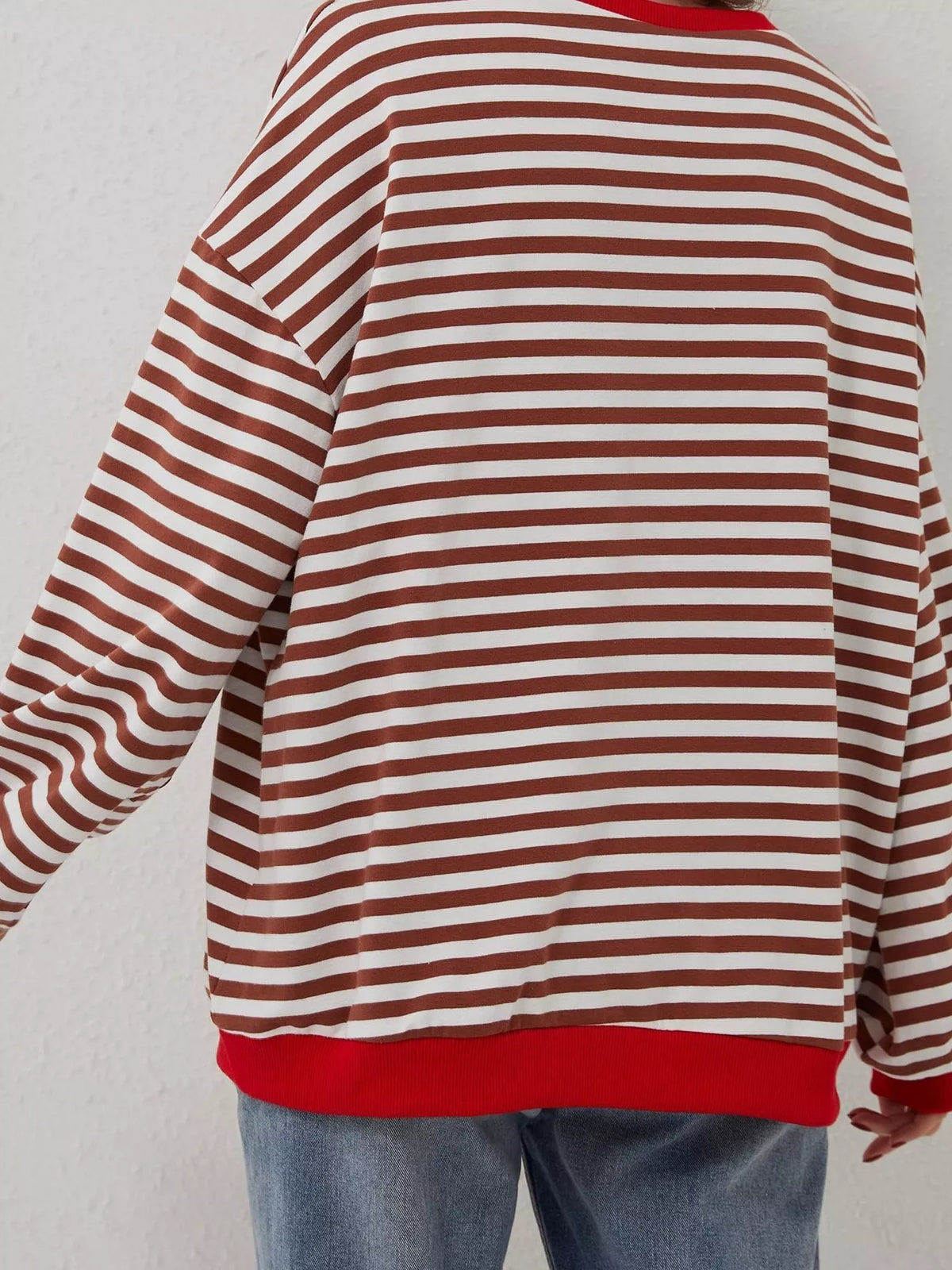 Ella randig sweatshirt
