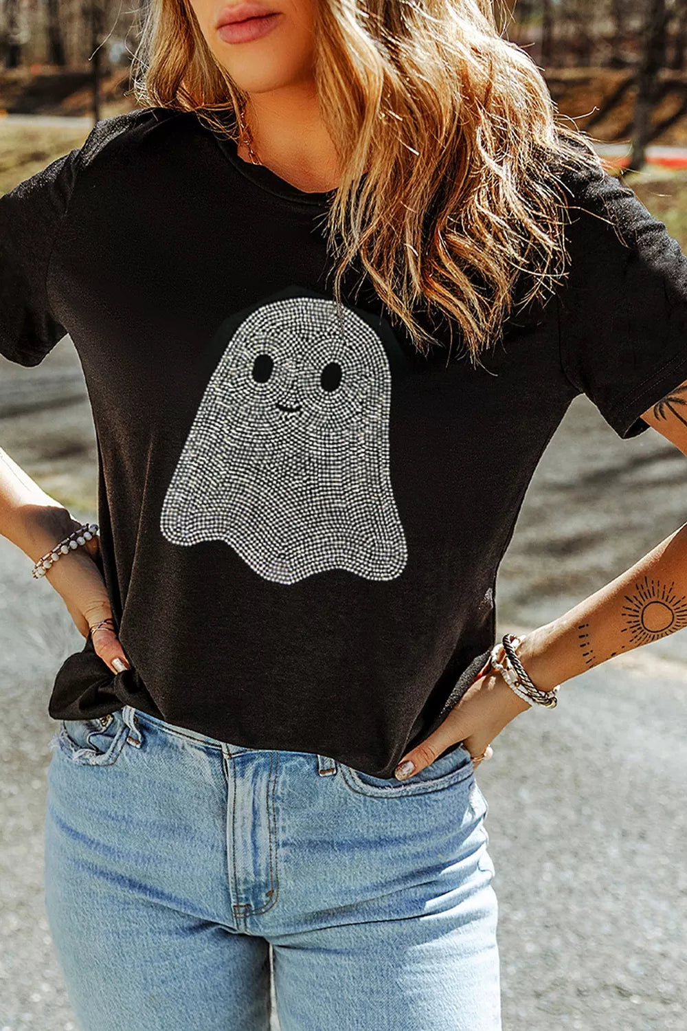 Charlotte t-shirt med strass