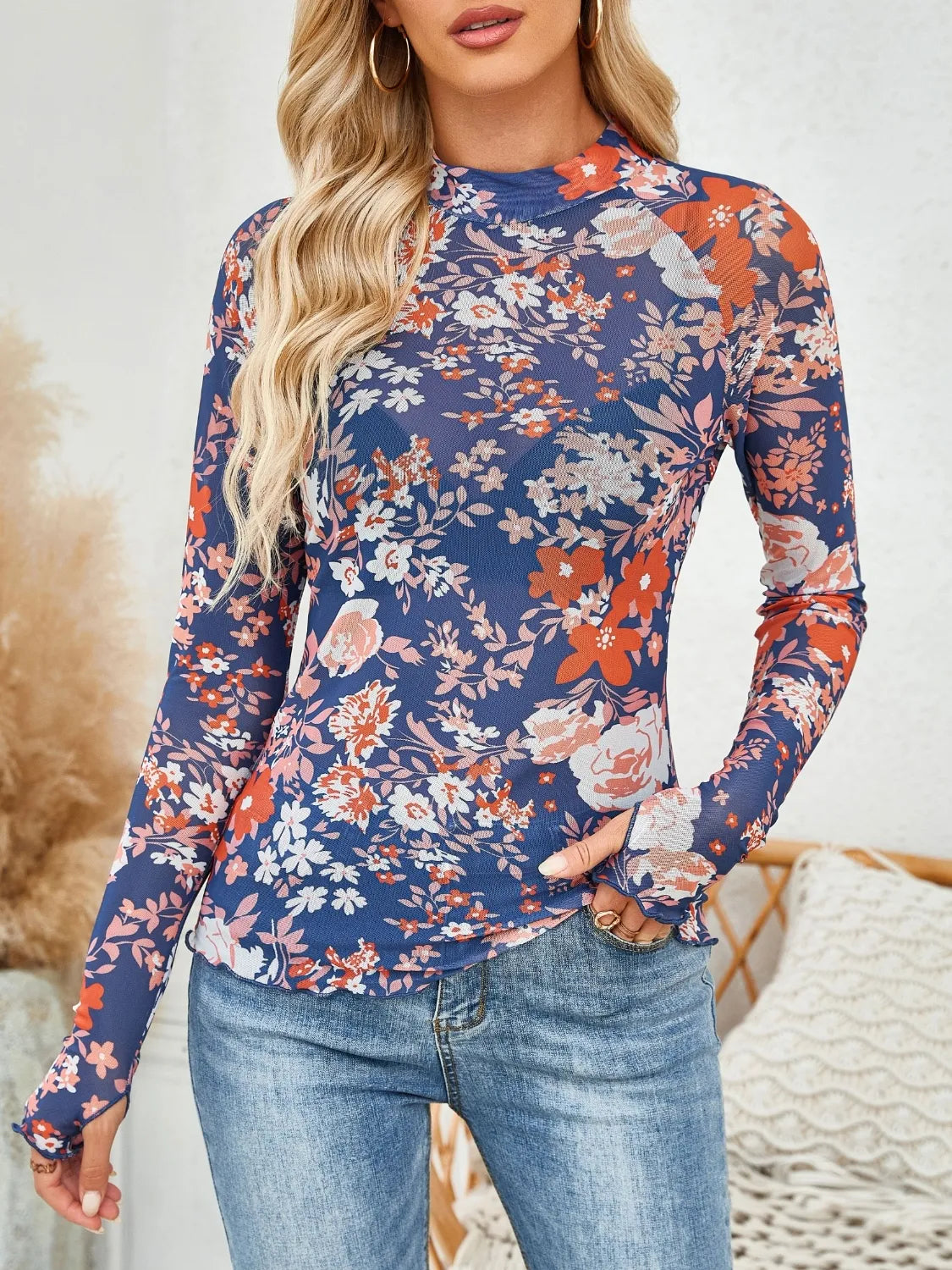 Amelia blommig topp