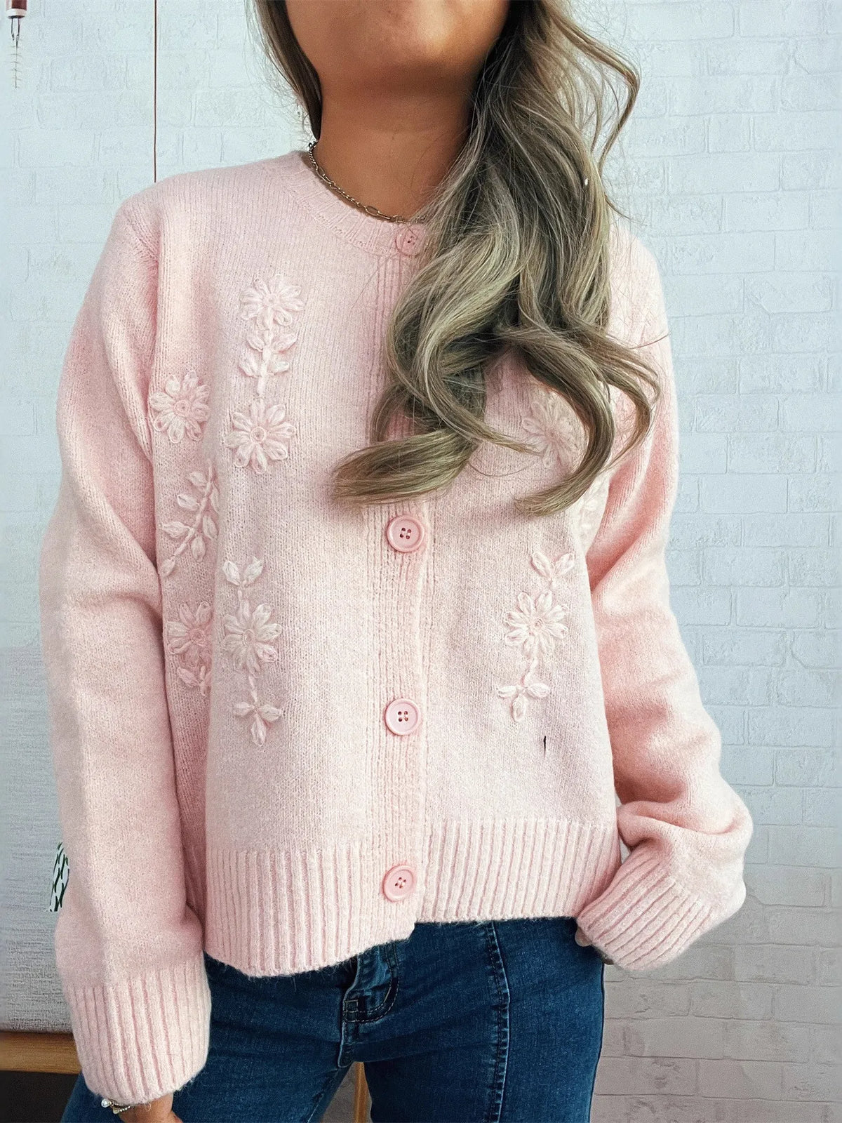 Angelina blommig cardigan